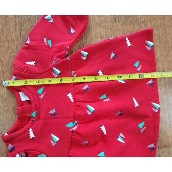 Tucker + Tate Baby Girl 3 Months Christmas Tree Holiday Printed Sweater Dress - Picture 7 of 8